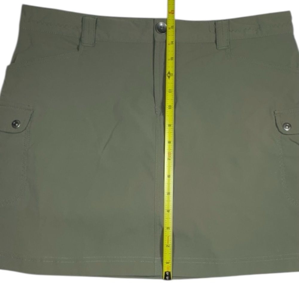 Eddie Bauer Women’s Olive Cargo Travex Flexion Athletic Hiking Skorts Size 8 - Picture 7 of 16